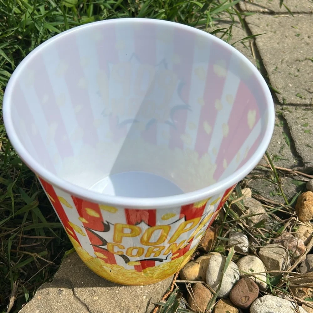 🩶5/$30 Plastic Movie Theater Style Popcorn Bucket NEW